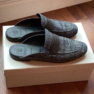 Size 38.5 authentic Brunello Cucinelli denim mules